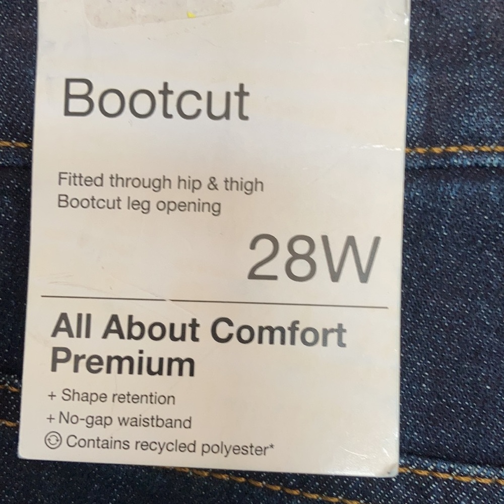Sonoma bootcut jean no gap waistband shape retention 28W - Picture 16 of 17
